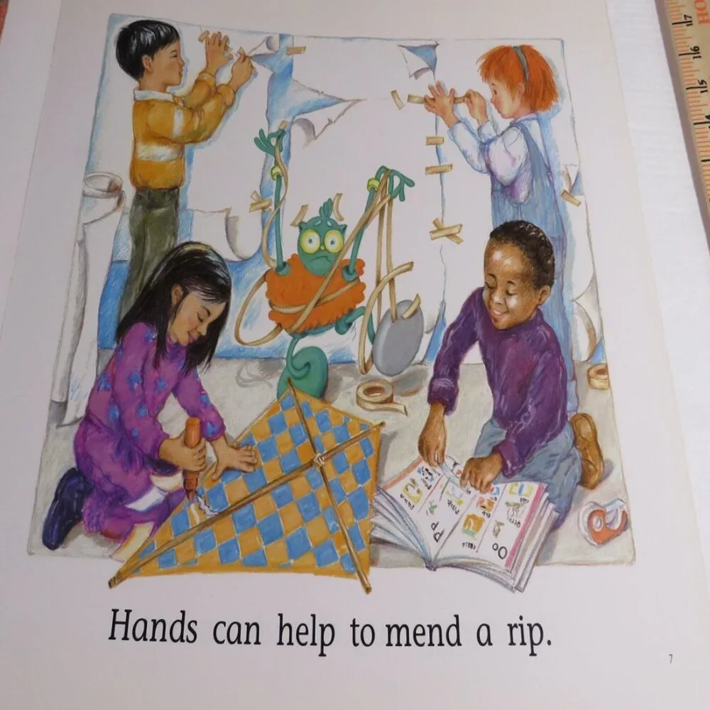 Hands, Hands, Hands BIG BOOK (almost 2 feet tall) by Marcia Vaughan Classroom